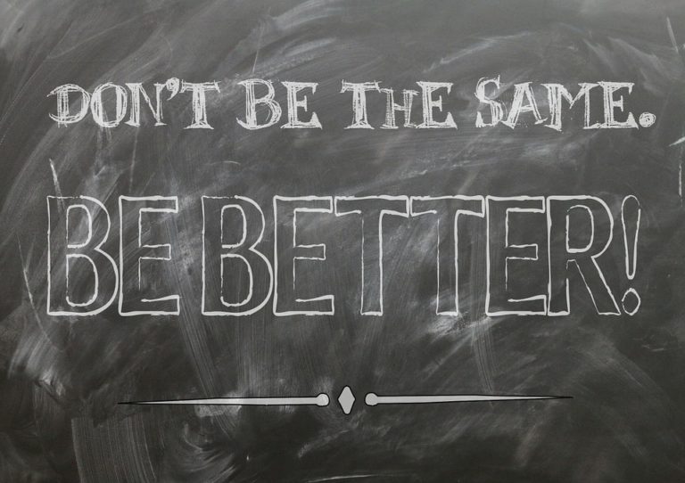 Don't be the same.  Be better.